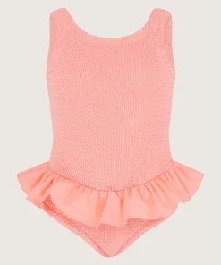 Hunza G Kids - 7-12 Yrs-Kids Denise Swim - Peach