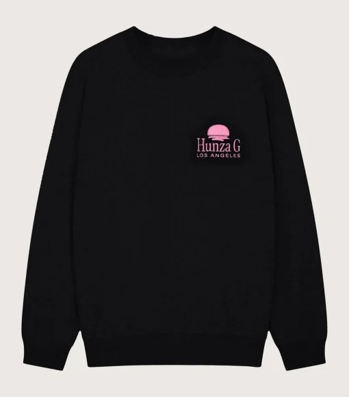 Hunza G Sweats|Shirts And Tops-Los Angeles Sweatshirt - Black