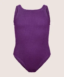 Hunza G Baby 2-6 Yrs-Baby Classic Swim - Metallic Purple Magic