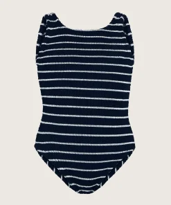 Hunza G Baby 2-6 Yrs-Baby Classic Swim - Navy/White Stripe