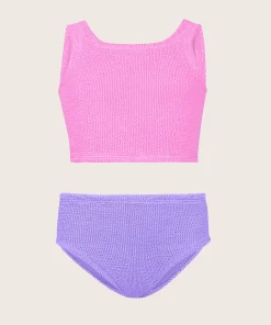 Hunza G Baby 2-6 Yrs-Baby Duo Lyra Bikini - Bubblegum/Lilac