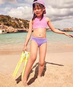 Hunza G Baby 2-6 Yrs-Baby Duo Lyra Bikini - Bubblegum/Lilac