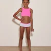 Hunza G Baby 2-6 Yrs-Baby Olive Bikini - Bubblegum