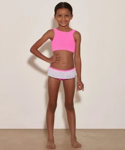 Hunza G Baby 2-6 Yrs-Baby Olive Bikini - Bubblegum