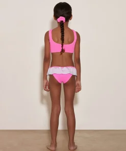 Hunza G Baby 2-6 Yrs-Baby Olive Bikini - Bubblegum