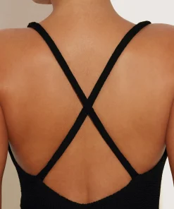 Hunza G Scoop Neck-Bette Swim - Black