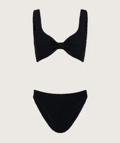 Hunza G Bikini Sets|Bralette-Bonnie Bikini - Black