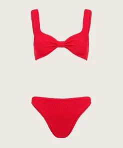 Hunza G Bikini Sets|Bralette-Bonnie Bikini - Red
