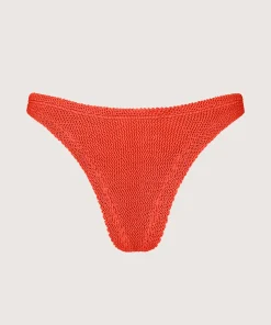 Hunza G Separates-Brazilian Bikini Bottom - Metallic Tangerine