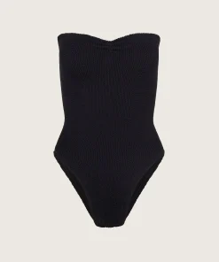Hunza G Strapless-Brooke Swim - Black