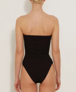 Hunza G Strapless-Brooke Swim - Black