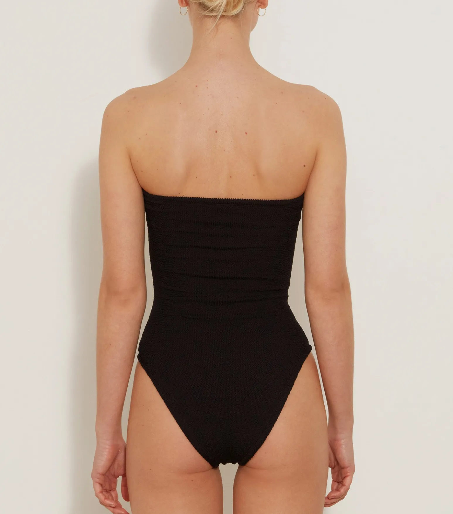Hunza G Strapless-Brooke Swim - Black