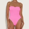 Hunza G Strapless-Brooke Swim - Bubblegum