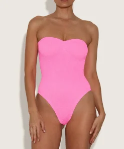Hunza G Strapless-Brooke Swim - Bubblegum