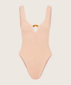 Hunza G V Neck-Celine Swim - Blush