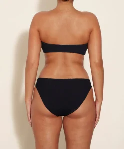 Hunza G Bikini Sets|Bandeau-Coverage Jean Bikini - Black
