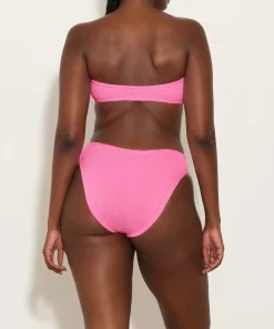 Hunza G Bikini Sets|Bandeau-Coverage Jean Bikini - Bubblegum