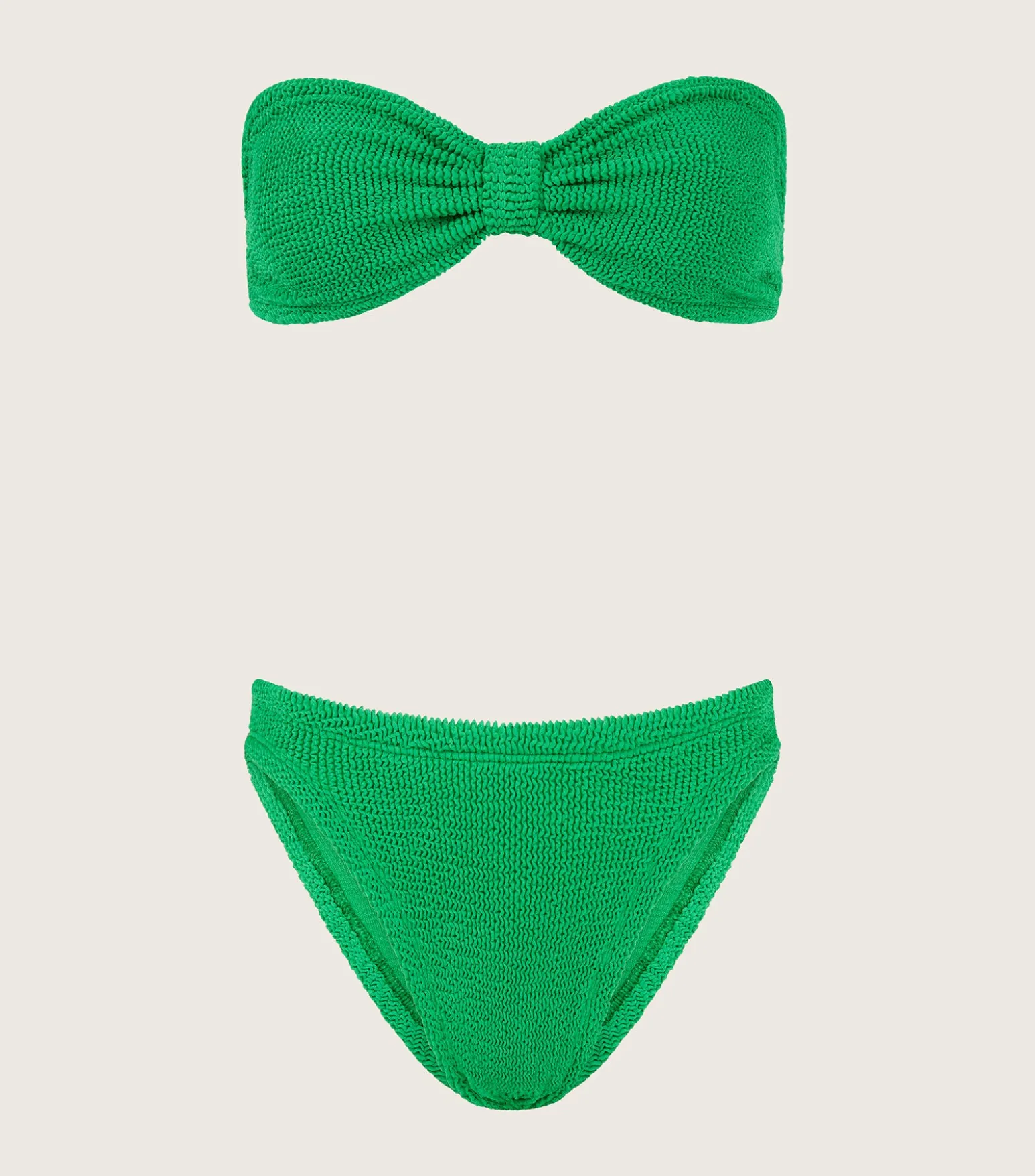 Hunza G Bikini Sets|Bandeau-Coverage Jean Bikini - Emerald