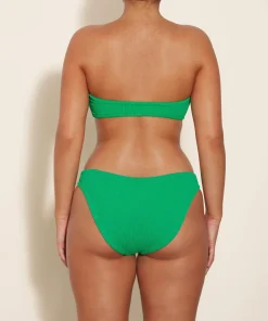 Hunza G Bikini Sets|Bandeau-Coverage Jean Bikini - Emerald