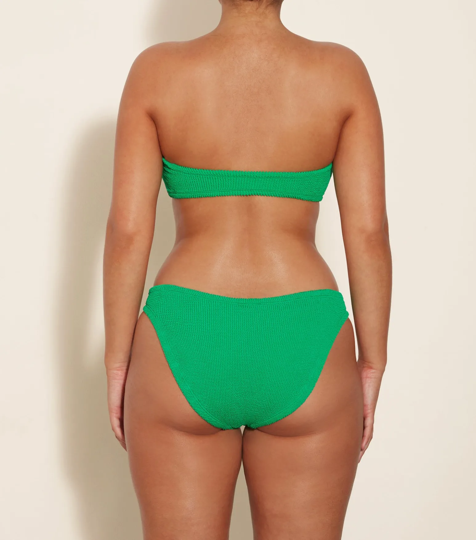 Hunza G Bikini Sets|Bandeau-Coverage Jean Bikini - Emerald