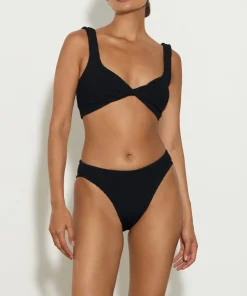 Hunza G Bikini Sets|Bralette-Coverage Juno Bikini - Black