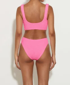 Hunza G Bikini Sets|Bralette-Coverage Juno Bikini - Bubblegum