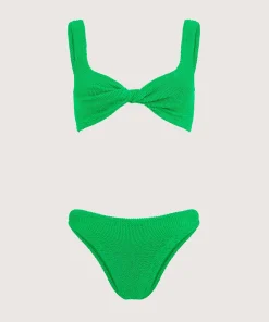 Hunza G Bikini Sets|Bralette-Coverage Juno Bikini - Emerald