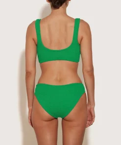 Hunza G Bikini Sets|Bralette-Coverage Juno Bikini - Emerald