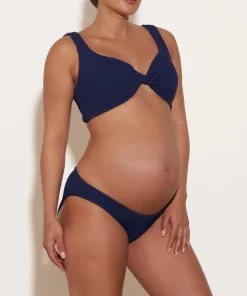 Hunza G Bikini Sets|Bralette-Coverage Juno Bikini - Navy