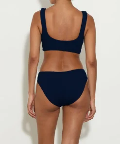 Hunza G Bikini Sets|Bralette-Coverage Juno Bikini - Navy