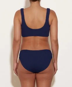 Hunza G Bikini Sets|Bralette-Coverage Juno Bikini - Navy