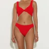 Hunza G Bikini Sets|Bralette-Coverage Juno Bikini - Red