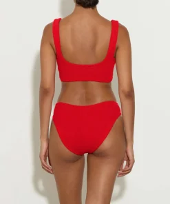 Hunza G Bikini Sets|Bralette-Coverage Juno Bikini - Red