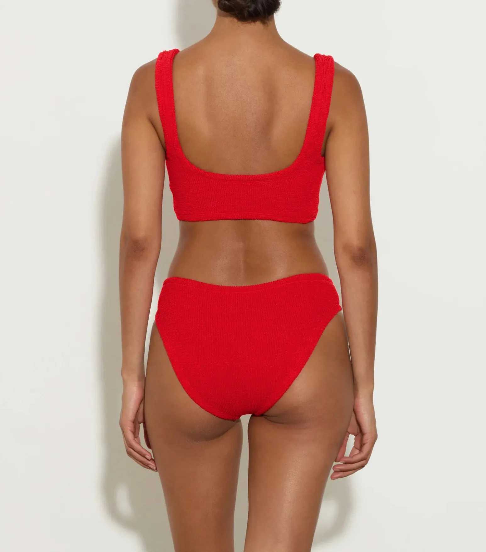 Hunza G Bikini Sets|Bralette-Coverage Juno Bikini - Red
