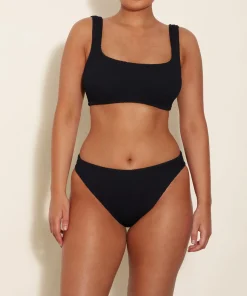 Hunza G Bikini Sets|Bralette-Coverage Xandra Bikini - Black