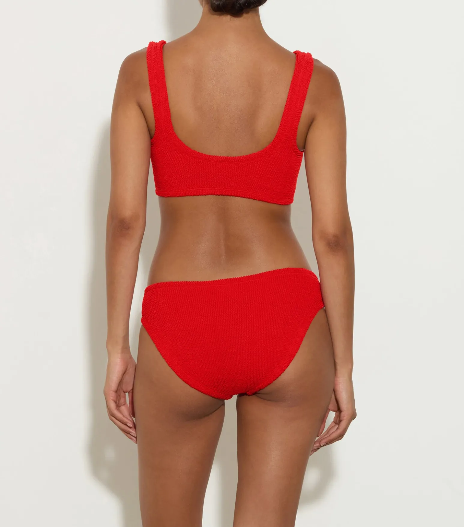 Hunza G Bikini Sets|Bralette-Coverage Xandra Bikini - Red