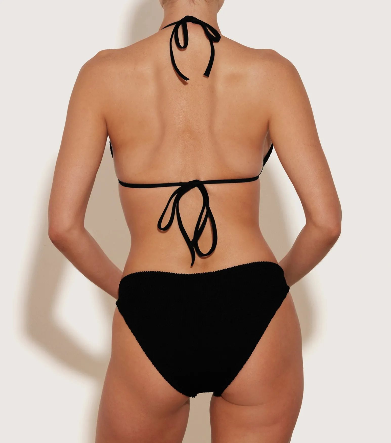 Hunza G Bikini Sets|Triangle-Eva Bikini - Black