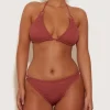 Hunza G Triangle|Bikini Sets-Eva Bikini - Metallic Rosewood