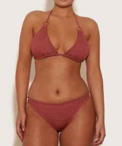 Hunza G Triangle|Bikini Sets-Eva Bikini - Metallic Rosewood