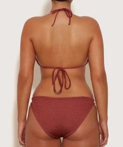 Hunza G Triangle|Bikini Sets-Eva Bikini - Metallic Rosewood