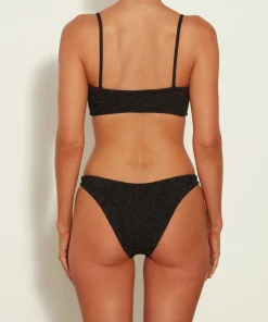 Hunza G Bikini Sets|Bralette-Gigi Lurex Bikini - Black/Gold