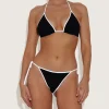 Hunza G Triangle|Bikini Sets-Gina Bikini - Black/White