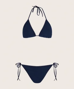 Hunza G Triangle|Bikini Sets-Gina Bikini - Navy