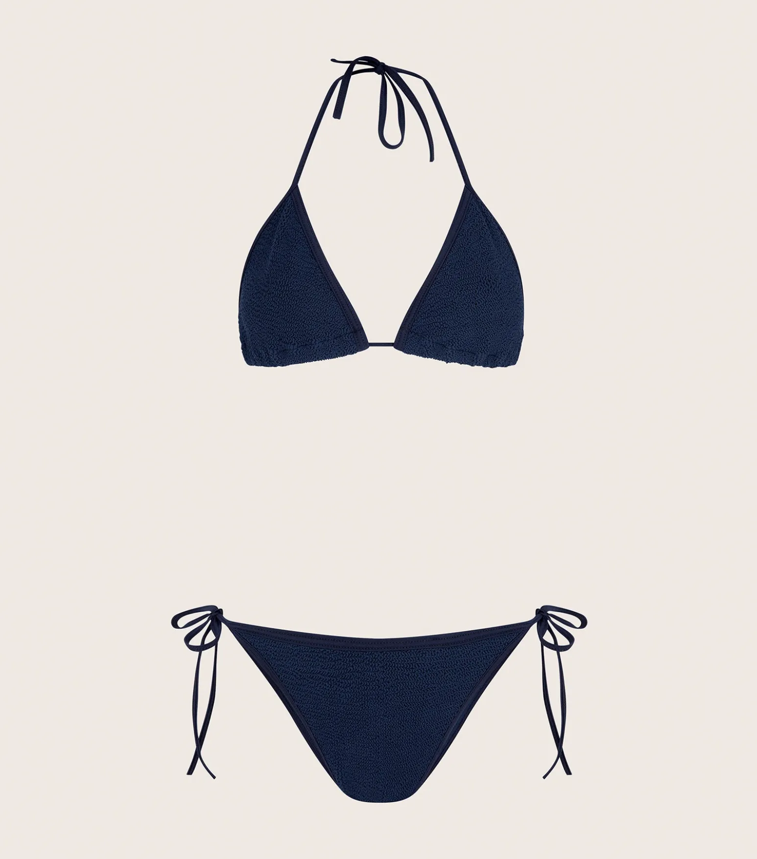 Hunza G Triangle|Bikini Sets-Gina Bikini - Navy