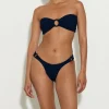 Hunza G Bikini Sets-Gloria Bikini With Tonal Hoops - Navy
