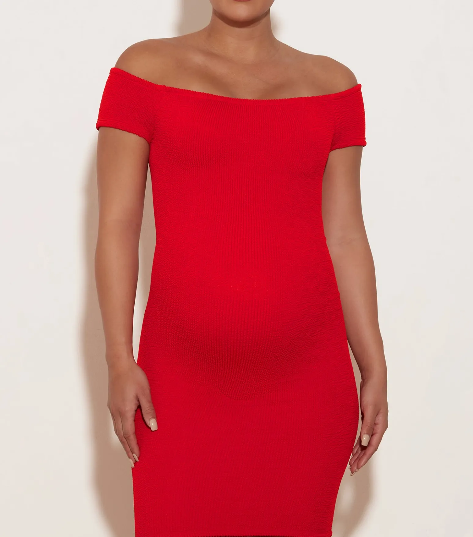 Hunza G Dresses-Grace Dress - Red