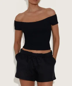 Hunza G Shirts And Tops-Grace Top - Black