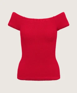 Hunza G Shirts And Tops-Grace Top - Red