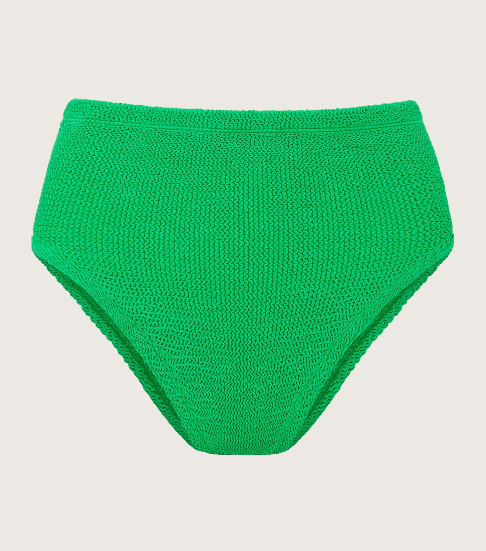 Hunza G Separates|High-Waisted-High Waist Bikini Bottom - Emerald