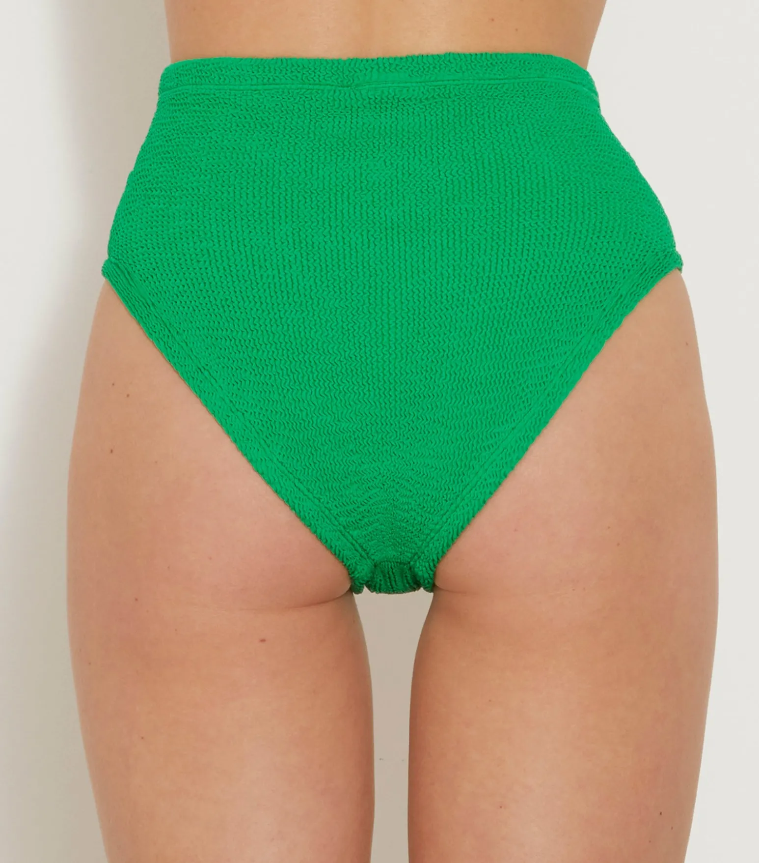 Hunza G Separates|High-Waisted-High Waist Bikini Bottom - Emerald